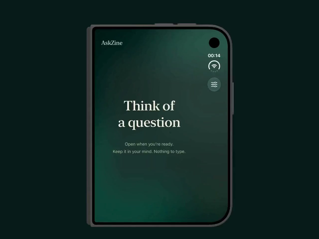 A closed iPhone Duo Simulator, ready to unfold.